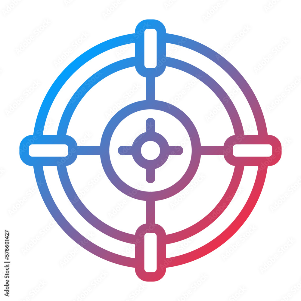 Vector Design Army Target Icon Style Vector Design Army Target Icon Style
