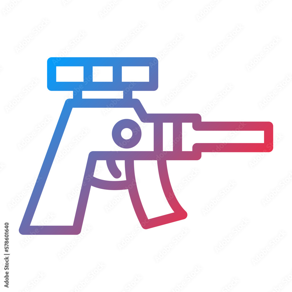 Vector Design Sniper Rifle Icon Style Vector Design Sniper Rifle Icon Style