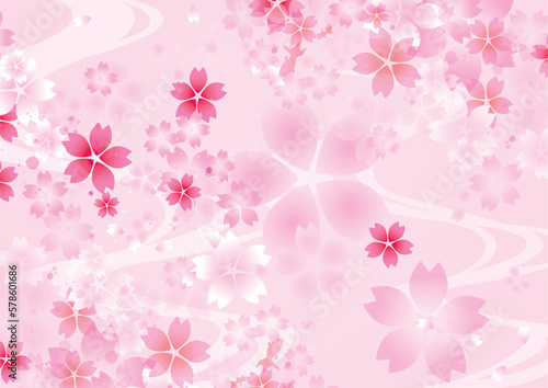 春の桜　背景　風景