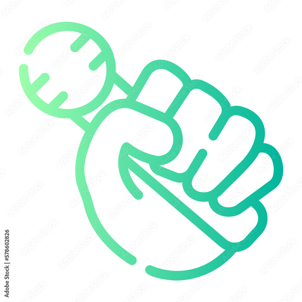 Obraz premium karaoke gradient icon