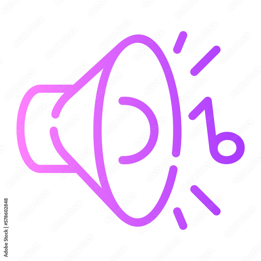 speaker gradient icon speaker gradient icon