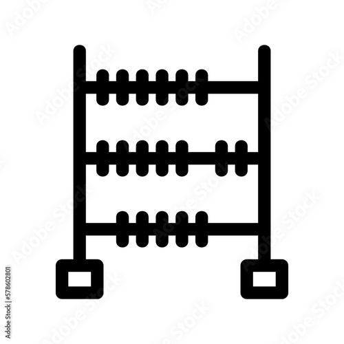abacus icon or logo isolated sign symbol vector illustration - high-quality black style vector icons
