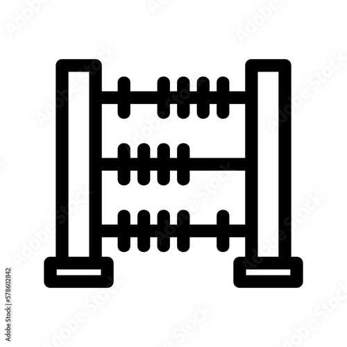 abacus icon or logo isolated sign symbol vector illustration - high-quality black style vector icons
