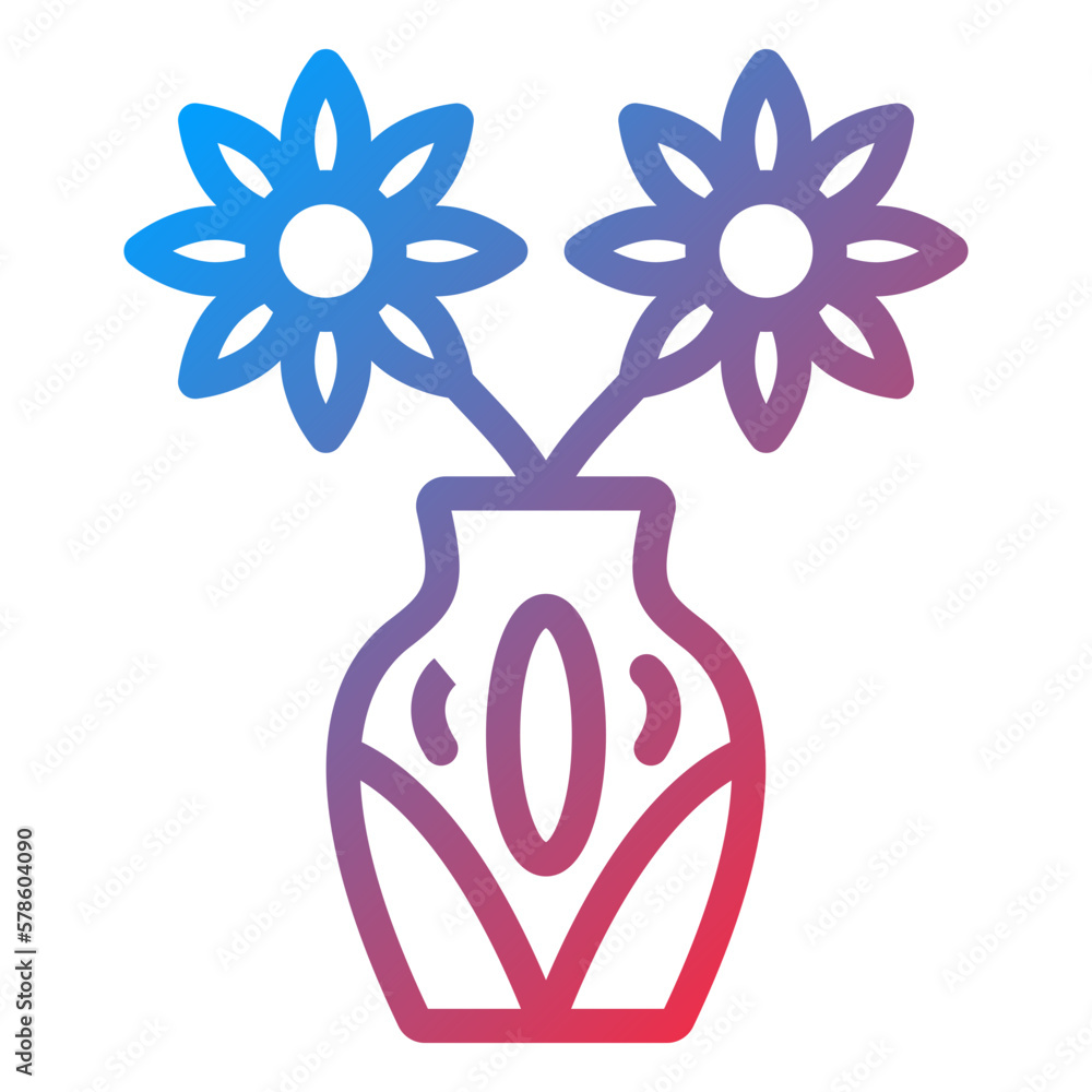 Vector Design Vase Icon Style Vector Design Vase Icon Style