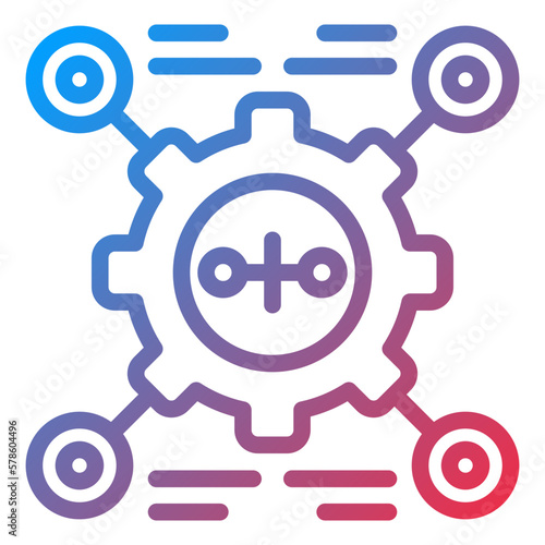 Vector Design Automate Icon Style