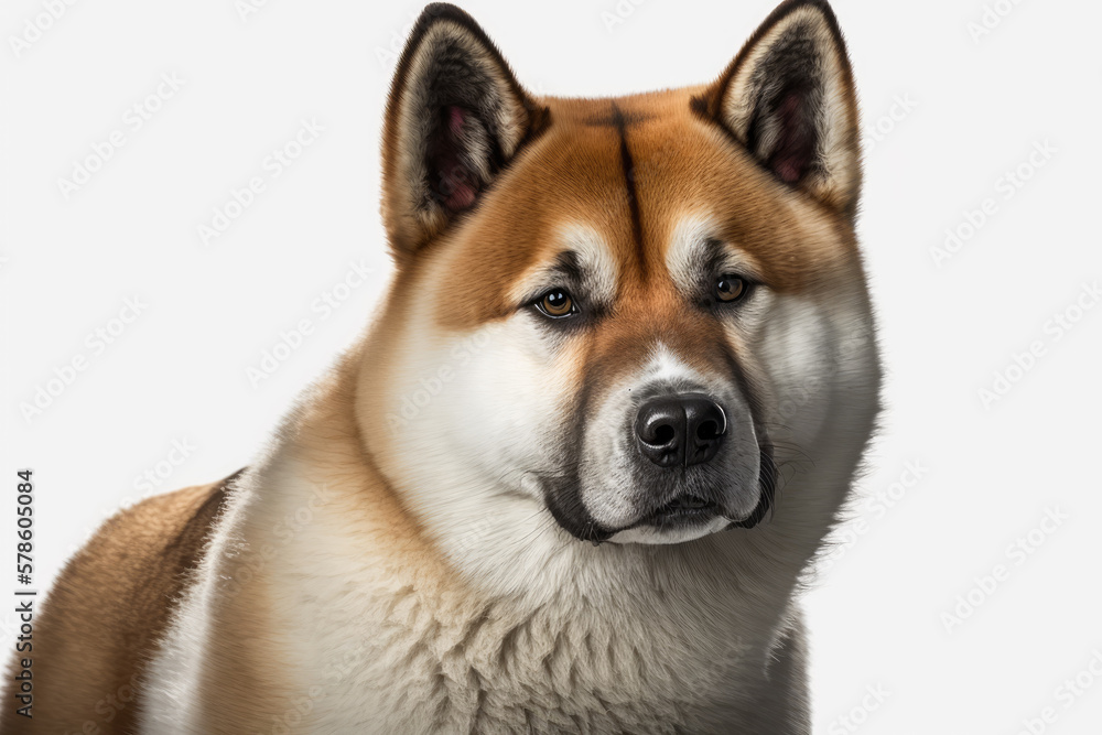 Awe-inspiring Akita: A Majestic Dog Portrait