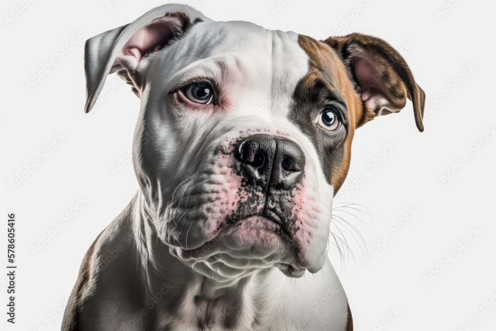 Regal American Bulldog: A Stunning Portrait