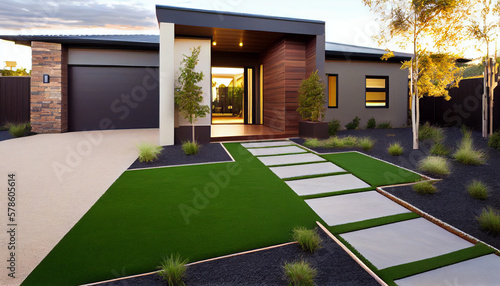 A contemporary australian home or residental building, generative ai