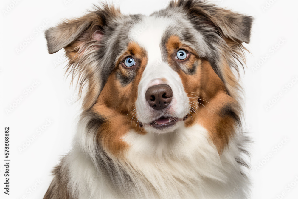 Beautiful Australian Shepherd Dog Portrait