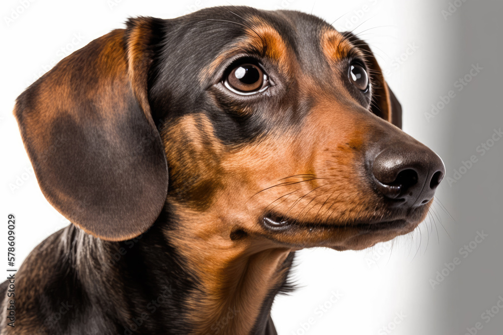 Dachshund Delight: A Stunning Portrait of a Playful Wiener Dog
