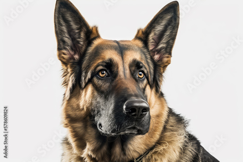 The Majestic German Shepherd: A Striking Canine Portrait
