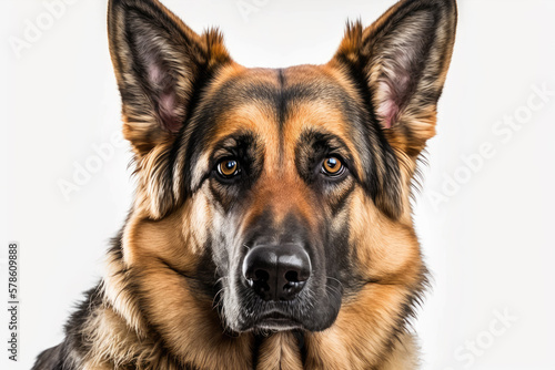 The Majestic German Shepherd: A Striking Canine Portrait
