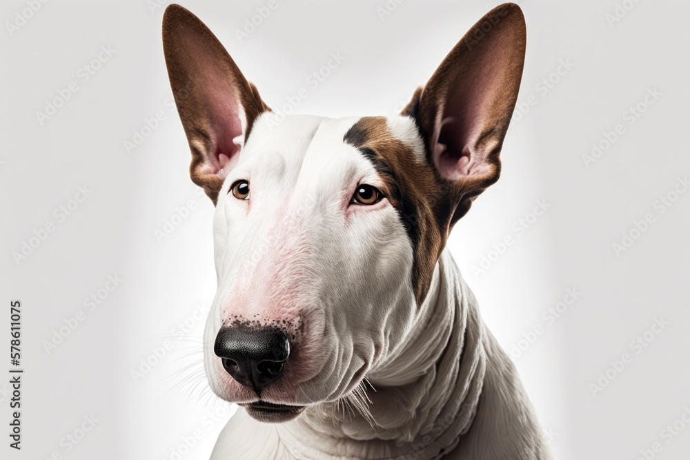 The Majestic Bull Terrier: A Stunning Dog Portrait The Majestic Bull Terrier: A Stunning Dog Portrait