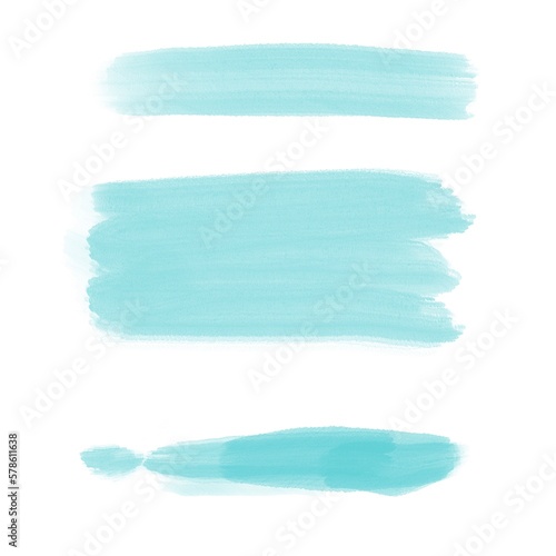 blue watercolor brushstroke isolated on a white background