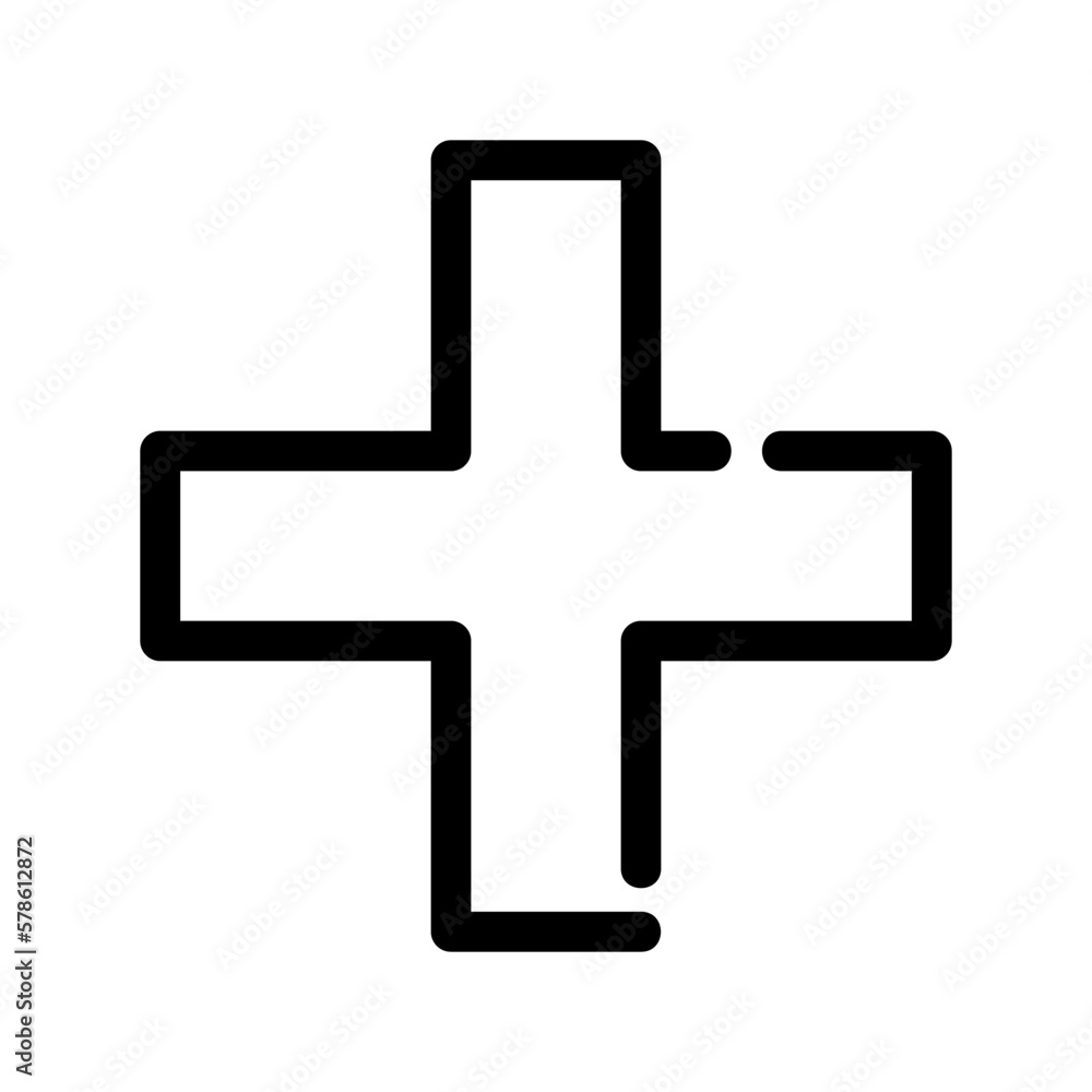 plus icon or logo isolated sign symbol vector illustration - high quality black style vector icons
