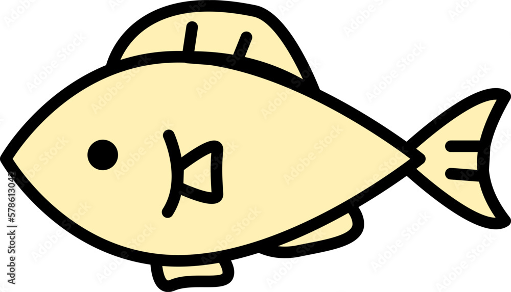 魚のシンプルで可愛いピクトグラムイラスト 魚のシンプルで可愛いピクトグラムイラスト