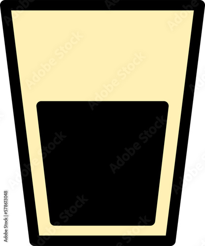 ジュースのシンプルなイラストアイコン