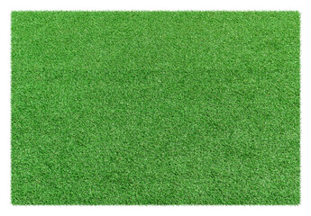 Green grass land piece isolated on transparent background - PNG format.