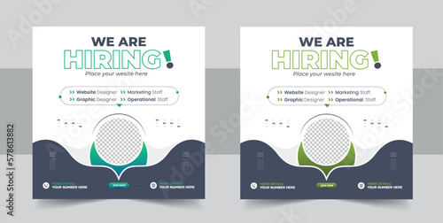 We are hiring job position square banner or social media post, Vacancy banner design finds a job, We are hiring job position square banner or social media post. Vacancy banner design finds a job.