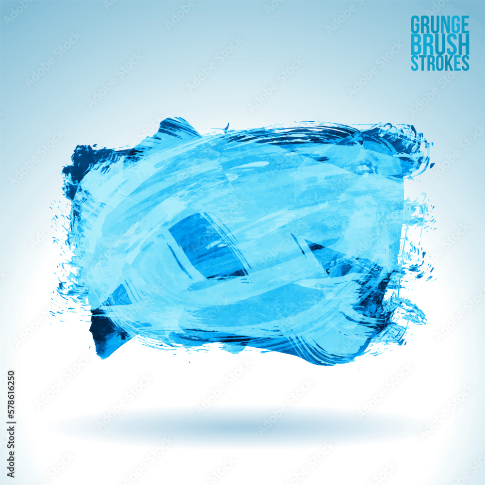 Obraz premium Brush stroke and texture. Grunge vector abstract hand - painted element.