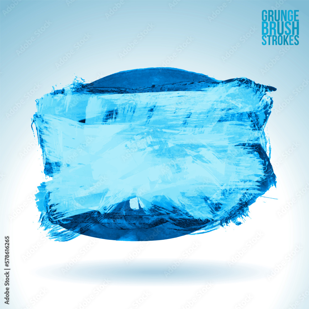 Obraz premium Brush stroke and texture. Grunge vector abstract hand - painted element.