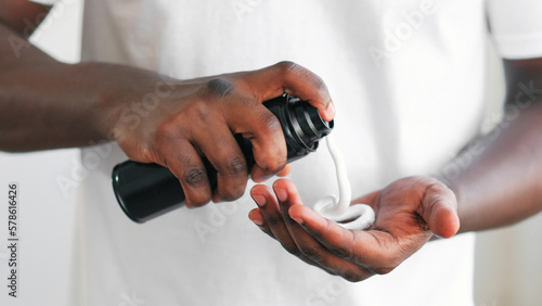 Canvas Print Shaving foam