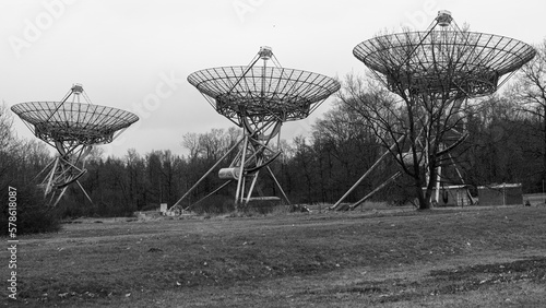 The Westerbork Synthesis Radio Telescope (WSRT) is an aperture synthesis interferometer built on the site of the former World War II Nazi detention and transit camp Westerbork, north of the village of