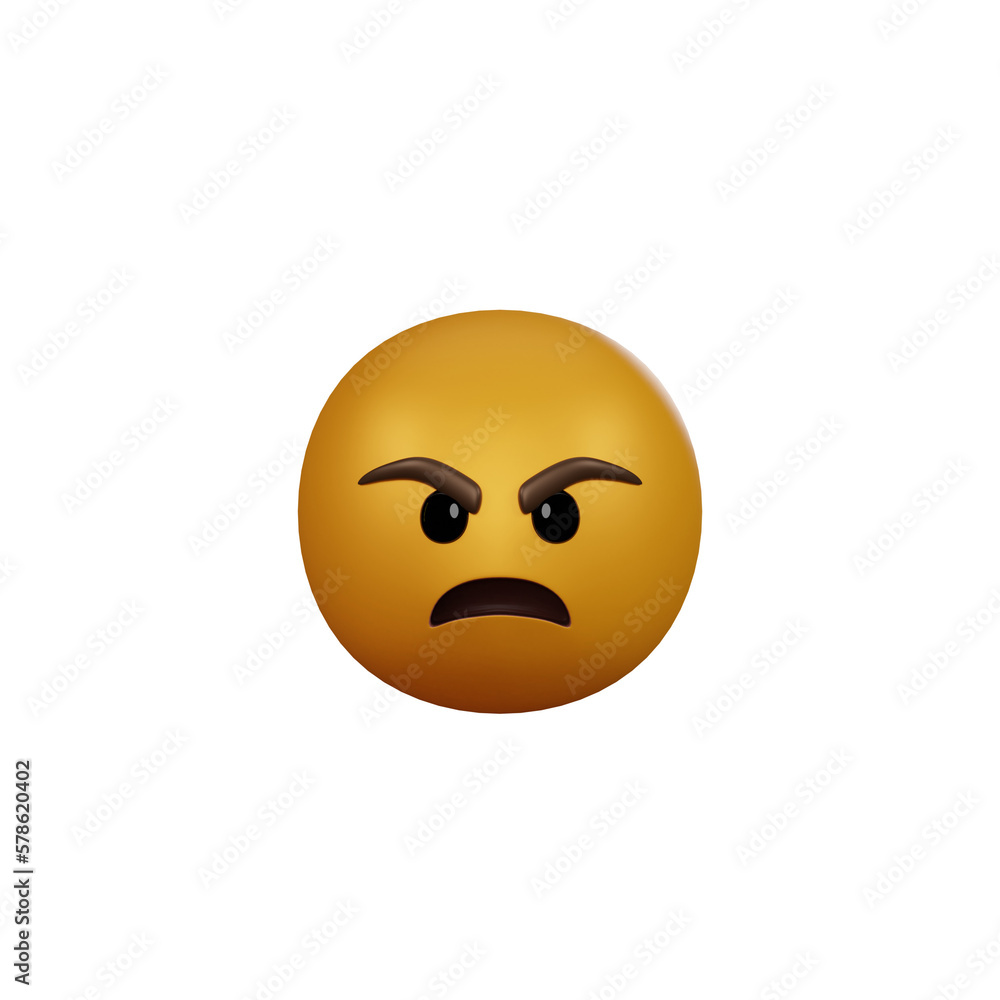 Emoji yellow face and emotion with angry. Facial expression. Emoji yellow face and emotion with angry. Facial expression.