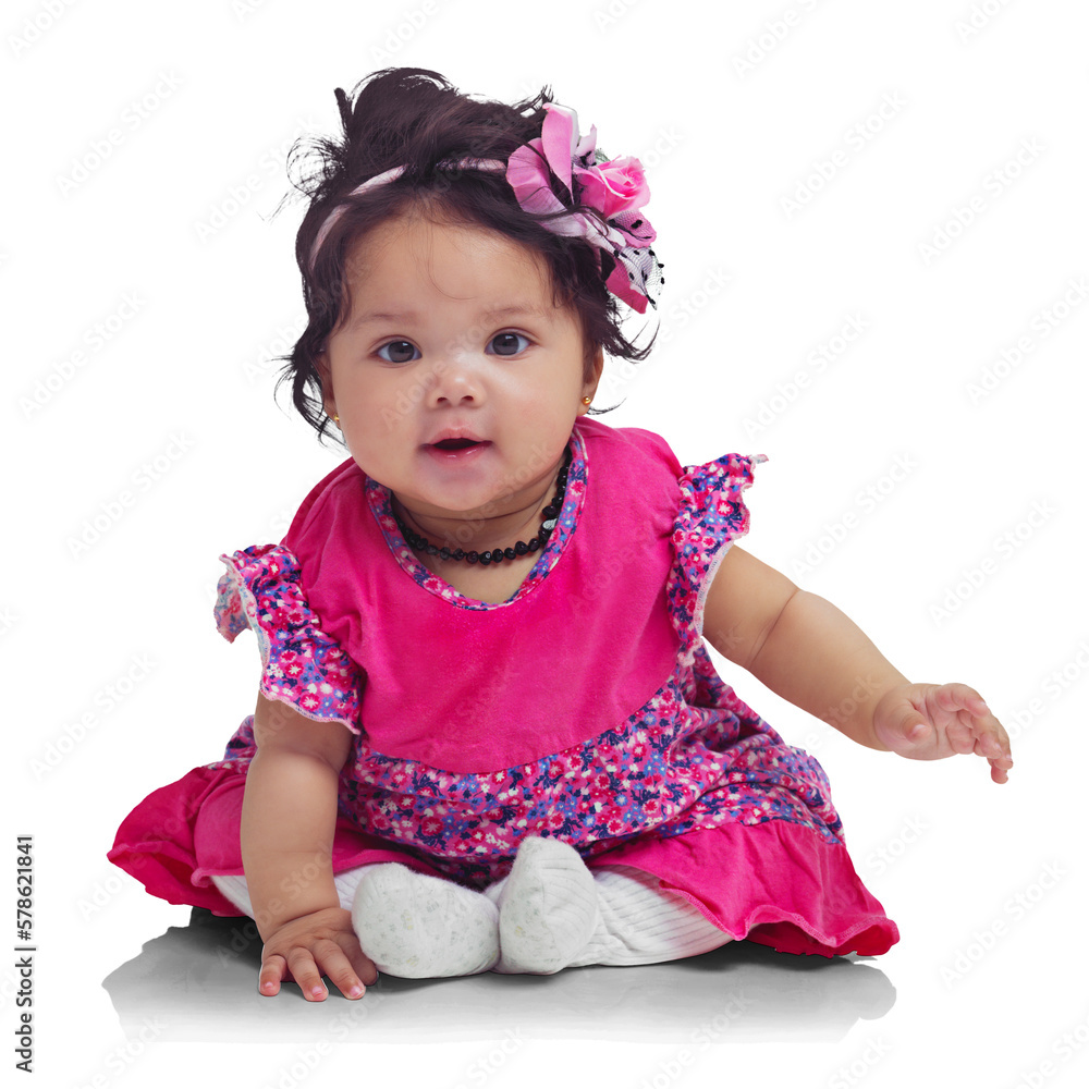 A little girl with an innocent and charming demeanor, displaying a delightful smile while contentedly engaged in playtime isolated on a PNG background A little girl with an innocent and charming demeanor, displaying a delightful smile while contentedly engaged in playtime isolated on a PNG background