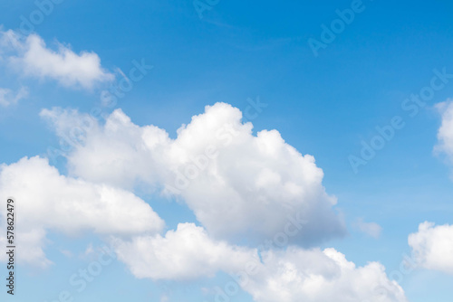 Blue sky background with white clouds. Nature cloud blue sky background.