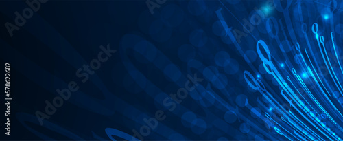 Quantum processing. Deep learning artificial intelligence. Future new technology  for business or science presentation