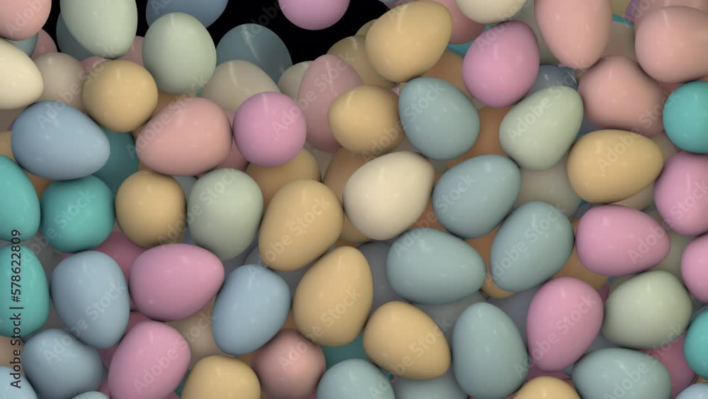Pastel Easter Glossy Easter egg falling transition. Pastel Easter Glossy Easter egg falling transition.