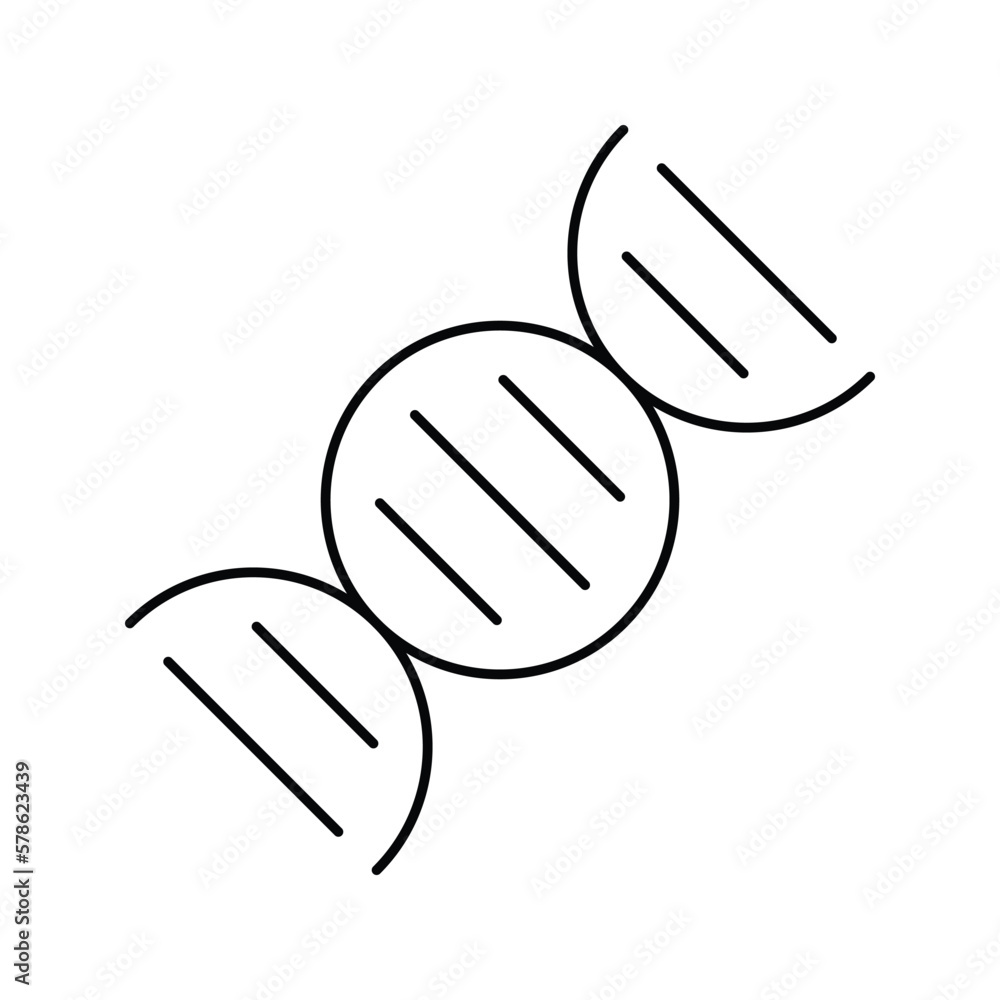 Fototapeta premium DNA, human dna icon