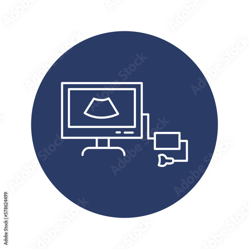 ultrasound, ultrasonography, sonography, checkup, healthcare, medical ultrasonography test icon