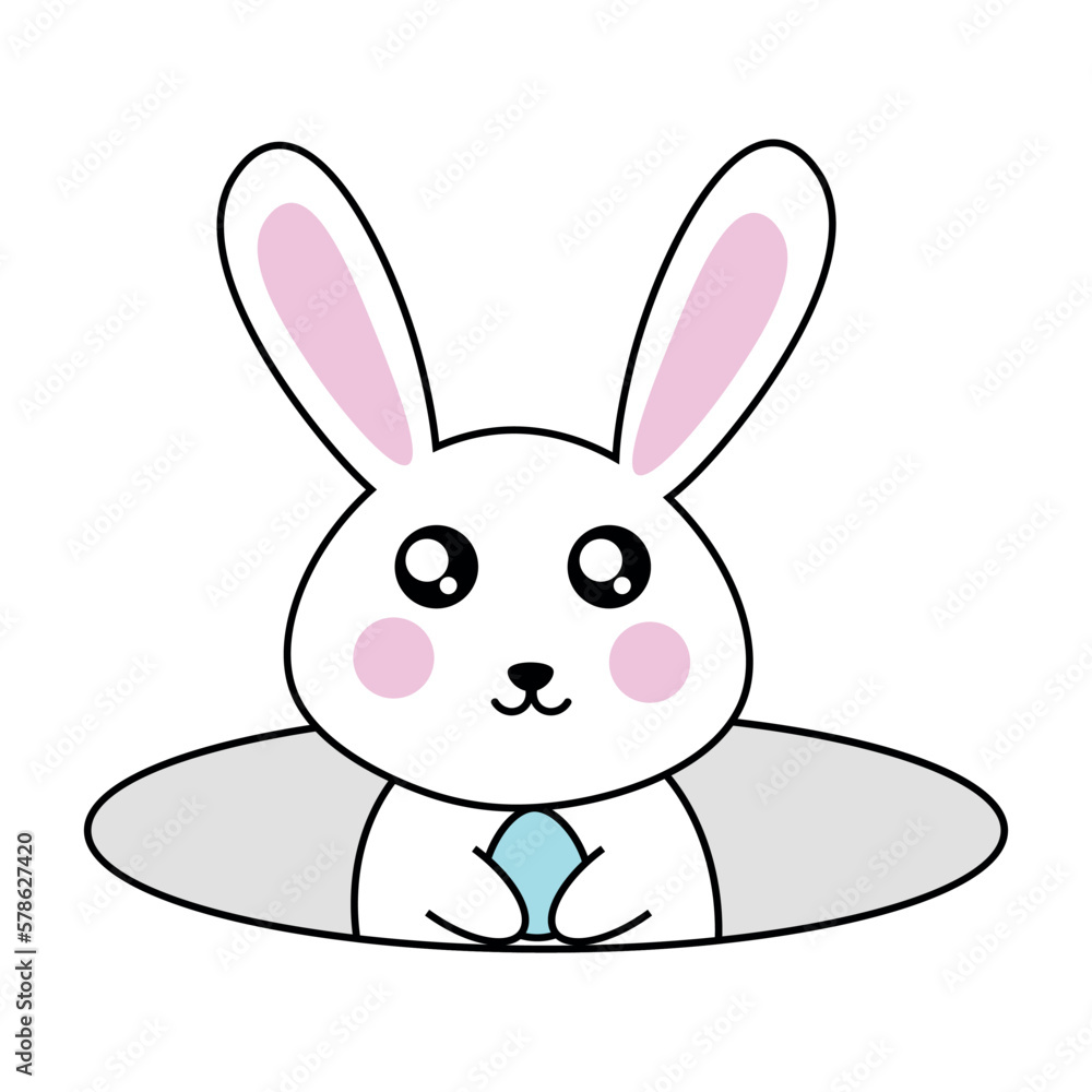 Obraz premium Rabbit in the hole