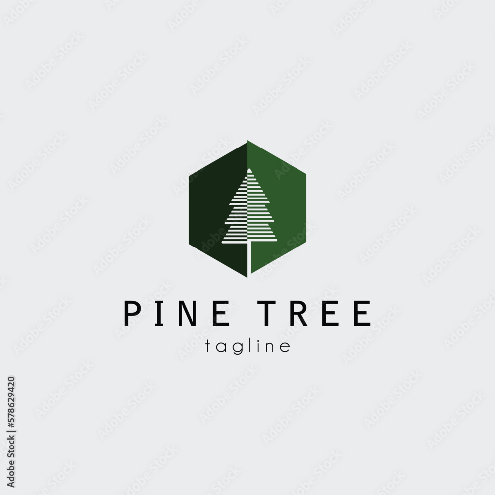 pine trees logo vector design for use brand company identity pine trees logo vector design for use brand company identity