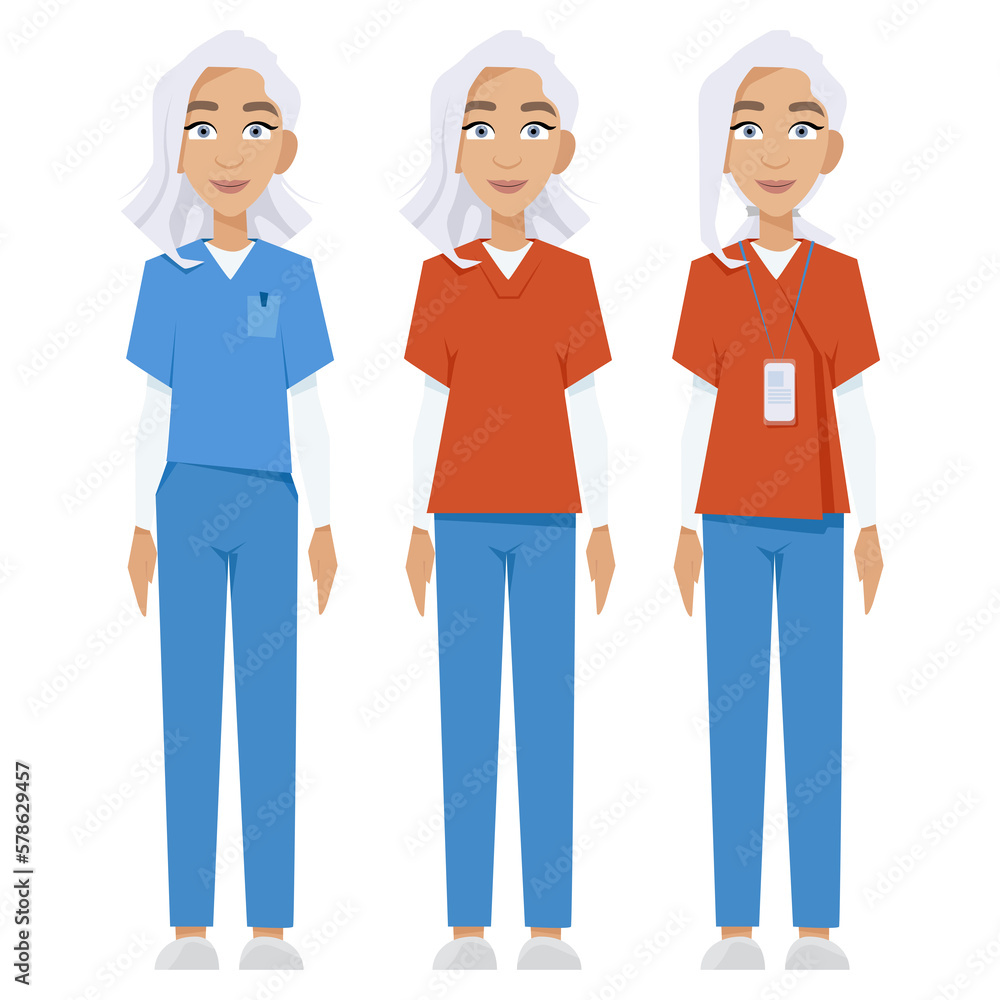 Woman doctor in medical uniform