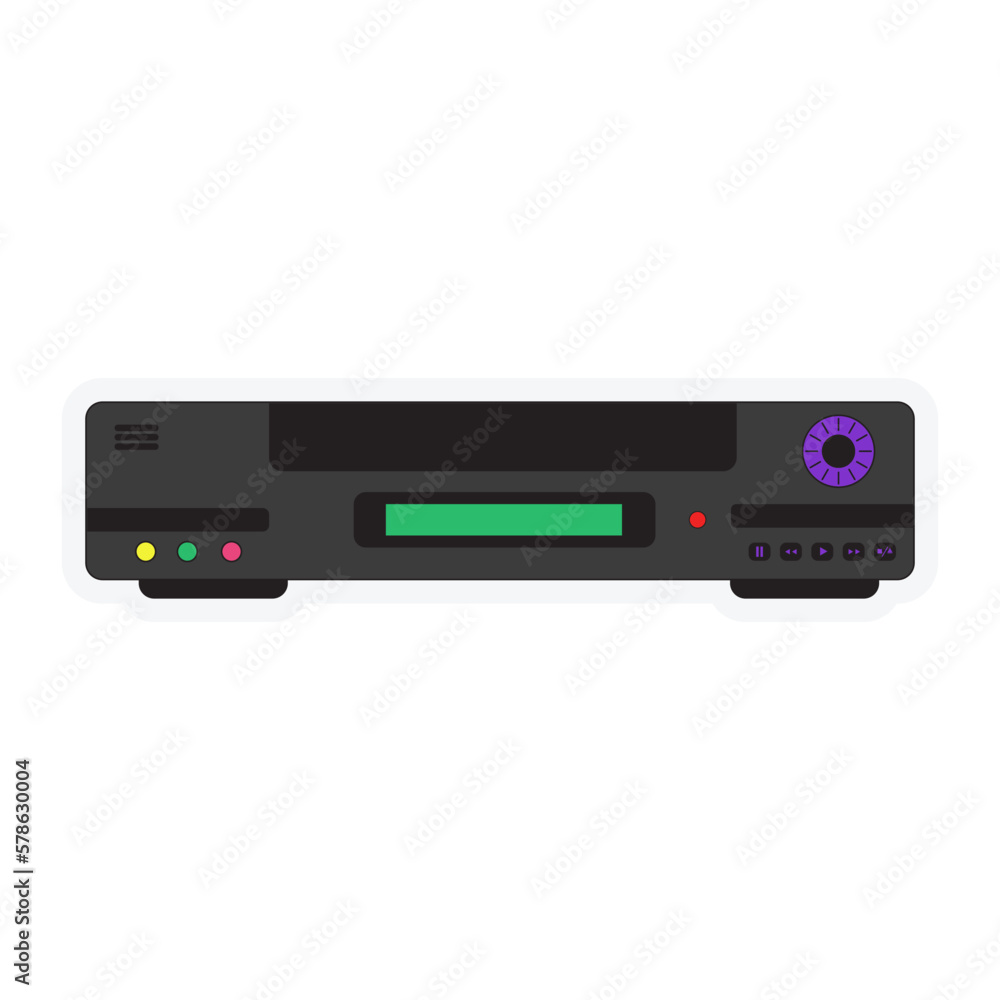 Vector illustration of a recorder, 1990s style Vector illustration of a recorder, 1990s style