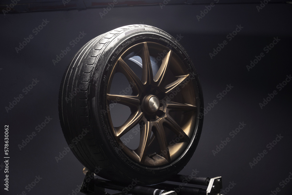 matte bronze car wheels for drifying drift store on long exposure