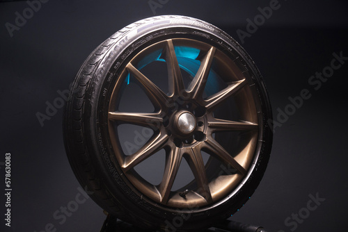 matte bronze car wheels for drifying drift store on long exposure