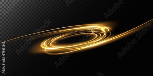 Portal and frame, abstract light lines of movement and speed. light ellipse. Glitter Galaxy. Glowing podium. Space tunnel. Light everyday glowing effect. semicircular wave, light vortex wake. 