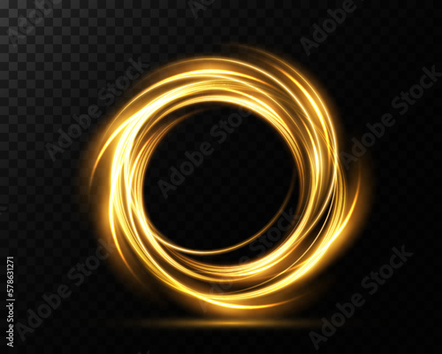 Portal and frame, abstract light lines of movement and speed. light ellipse. Glitter Galaxy. Glowing podium. Space tunnel. Light everyday glowing effect. semicircular wave, light vortex wake. 