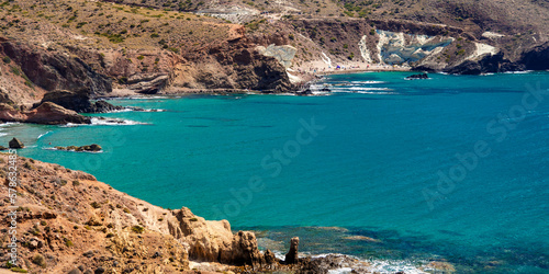 Cala Rajá, Cabo de Gata-Níjar Natural Park, UNESCO Biosphere Reserve, Hot Desert Climate Region, Almería, Andalucía, Spain, Europe