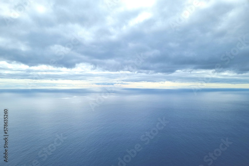 The blue background of the ocean and sky. The background of nature.