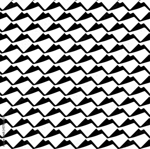  Seamless pattern with  abstract shapes. Black and white geometric  wallpaper. Repeating pattern for decor  textile and fabric.Abstraction art.