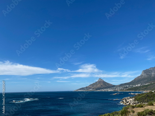 view of the sea and mountains © elaine