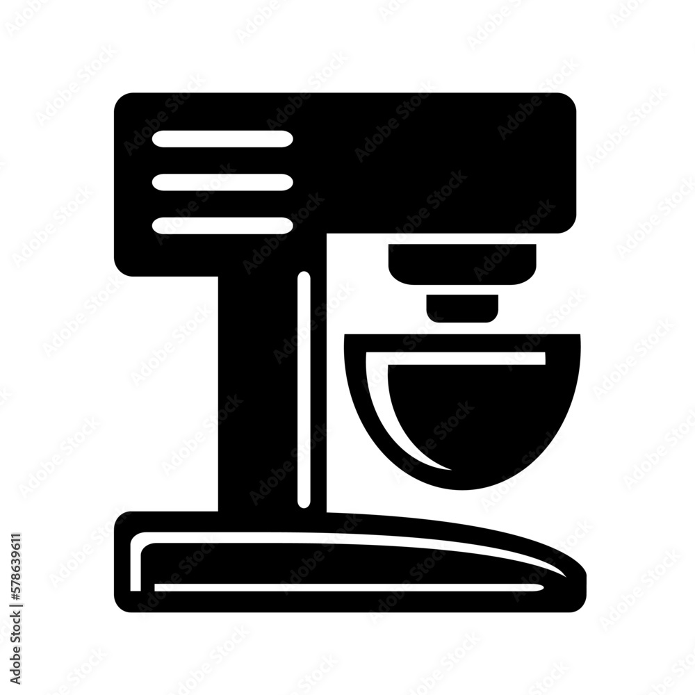 Vector illustration, web icon. Mixer, blender. Flat design. Isolated on a white background. Vector illustration, web icon. Mixer, blender. Flat design. Isolated on a white background.