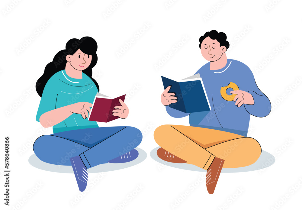 character people read book vector illustration
character people read book vector illustration