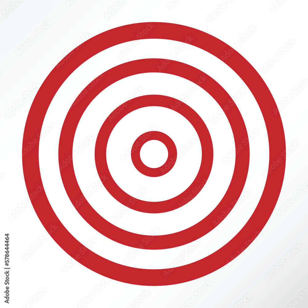 Minimalist vector of a target. Minimalist vector of a target.
