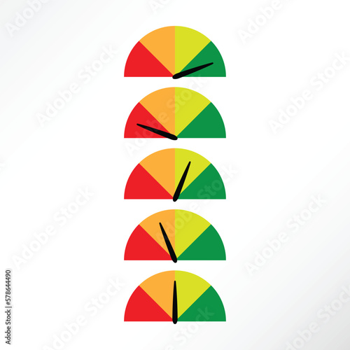 Minimalist vector set of a gauge.